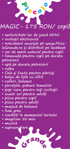 Oferte petreceri copii - Pachet MAGIC